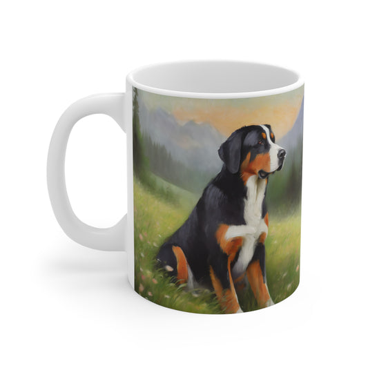 Greater Swiss Mountain Dog Ceramic Mug 11oz