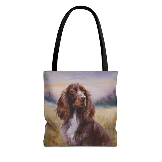 Field Spaniel Polyester Tote Bag (AOP)