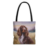 Field Spaniel Polyester Tote Bag (AOP)