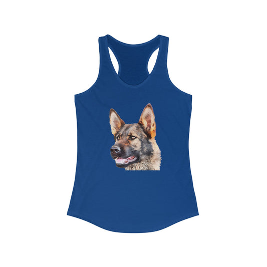 German Shepherd 'Hans' Women's Racerback Tank
