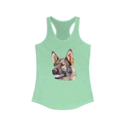 German Shepherd 'Hans' Women's Racerback Tank