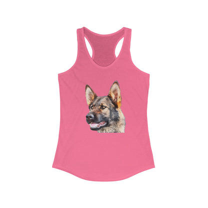 German Shepherd 'Hans' Women's Racerback Tank