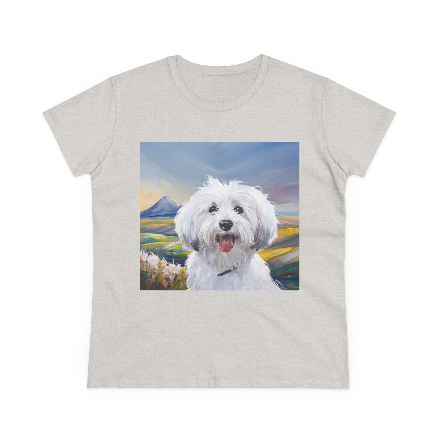 Coton de Tulear Women's Midweight Cotton Tee