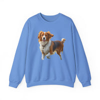 Nederlandse Kooikerhondje Unisex 50/50 Crewneck Sweatshirt