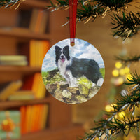 Border Collie 'Andrew' Christmas Tree  Metal Ornaments