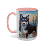 Lapponian Herder Ceramic Accent Coffee Mug - 2 SIzes