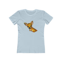 Chihuahua 'Belle' Women's Slim Fit Ringspun Cotton T-Shirt