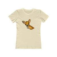 Chihuahua 'Belle' Women's Slim Fit Ringspun Cotton T-Shirt