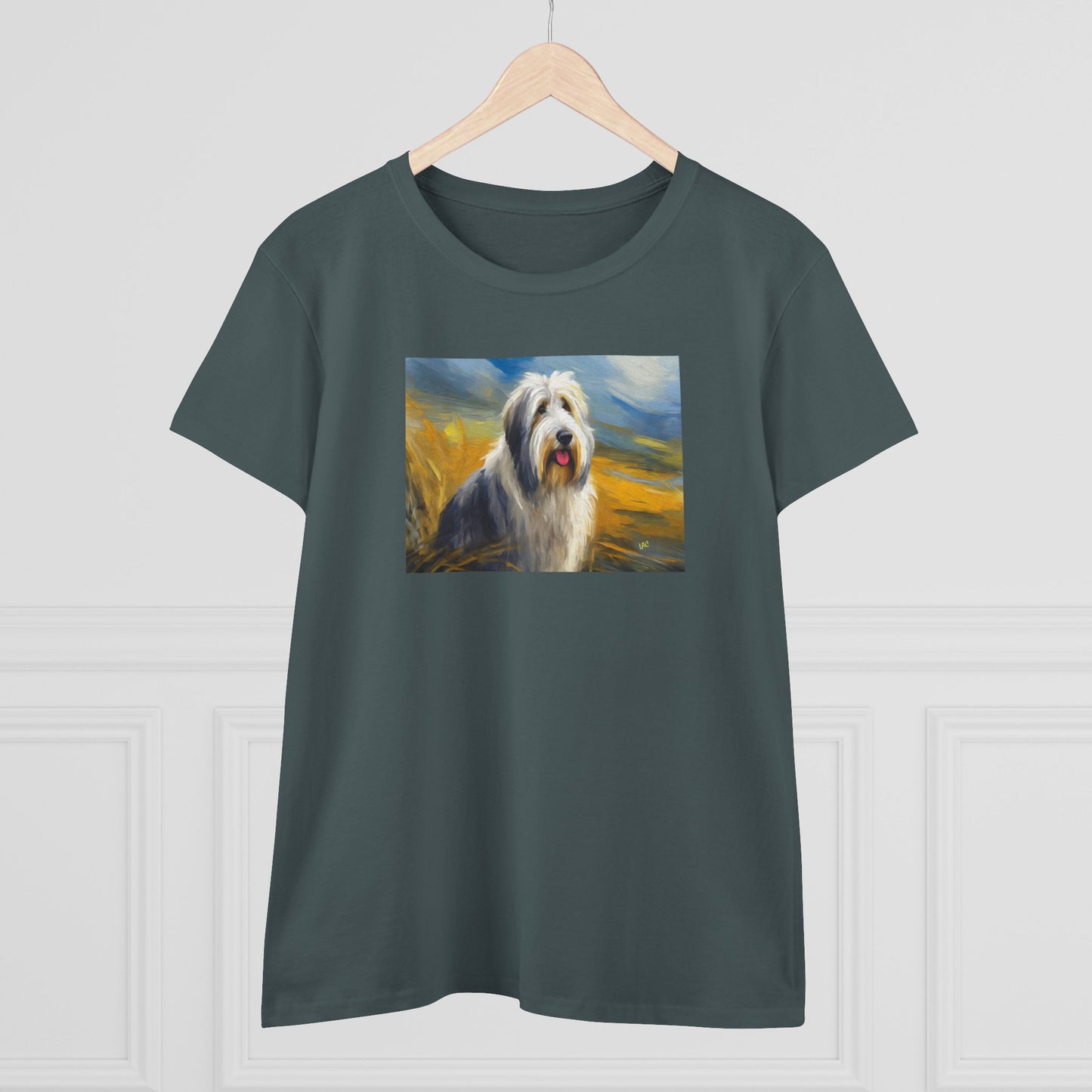 Old English Sheepdog Women's Midweight Cotton Tee