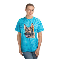 German Shepherd Tie-Dye Tee, Cyclone: A Splash of Fun