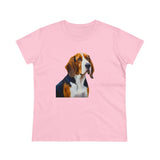 American English Coonhound Women's Midweight Cotton Tee