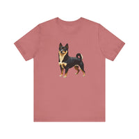 Black & Tan Shiba Inu --  Unisex Jersey Short Sleeve Tee