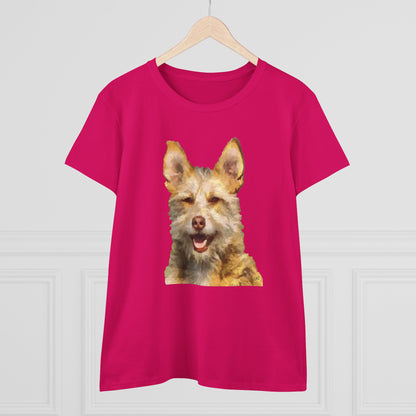 Portuguese Podengo Women's Midweight Cotton Tee