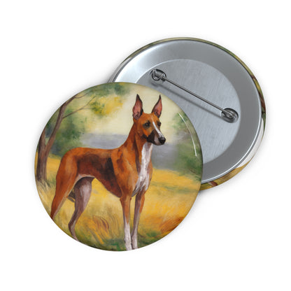 Azawakh Elegance: Artistic Pinback Metal Buttons