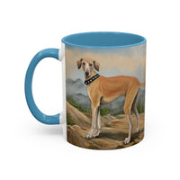 Sloughi - Arabian Greyhound - Ceramic Accent Coffee Mug - 2 Sizes