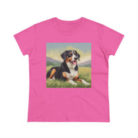 Entlebucher Mountain Dog Women's Soft Cotton Tee