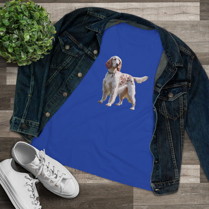 English Setter #4 - Women's Relaxed Fit Cotton Tee
