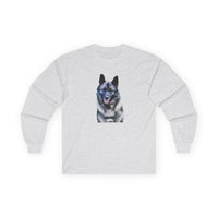 Norwegian Elk Hound Unisex Cotton Long Sleeve Tee