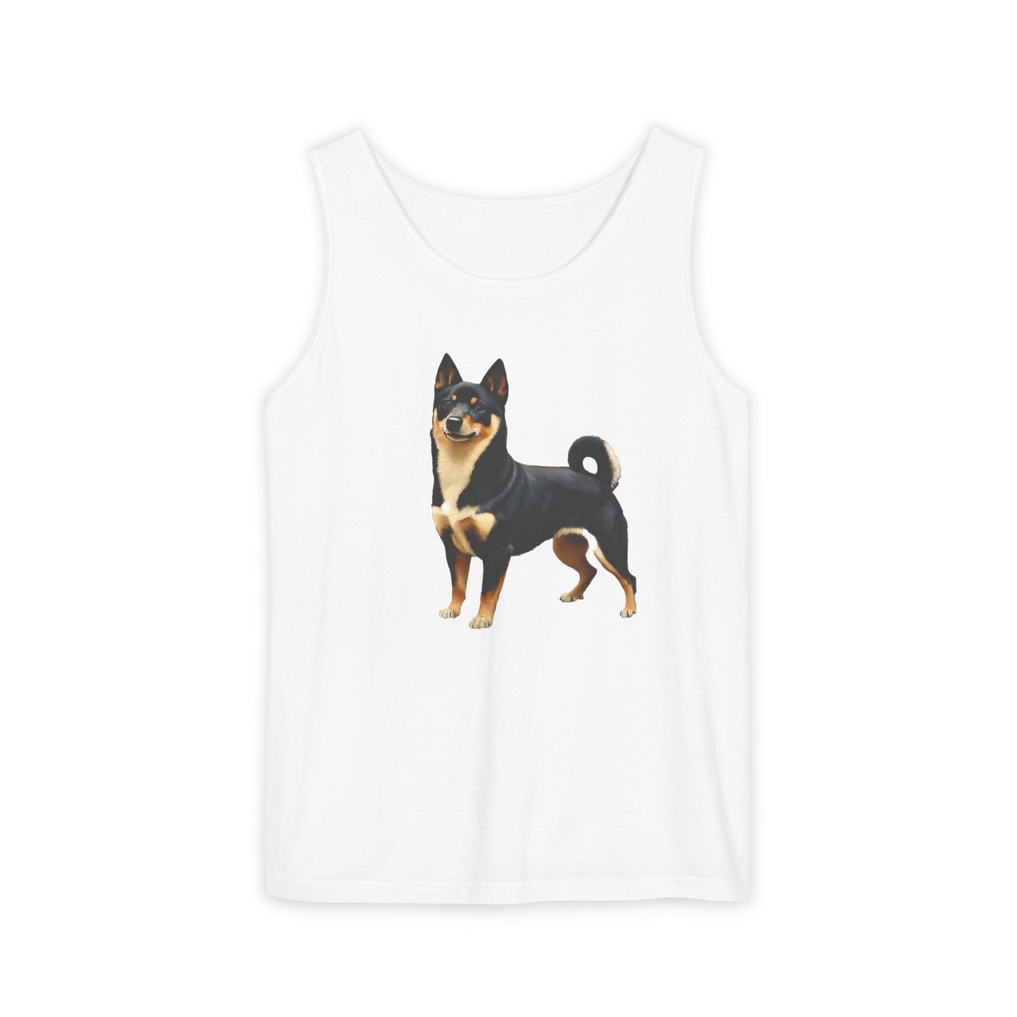 Black & Tan Shiba Inu Unisex Relaxed Fit Garment-Dyed Tank Top