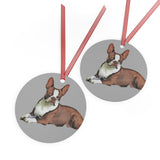 Boston Terrier 'Seely' Metal Ornaments