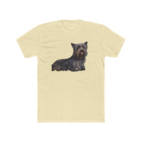 Skye Terrier - Men's Fitted Cotton Crew Tee