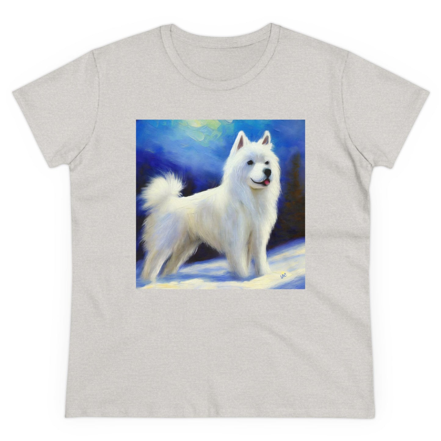 American Eskimo Dog Women's Midweight Cotton Tee