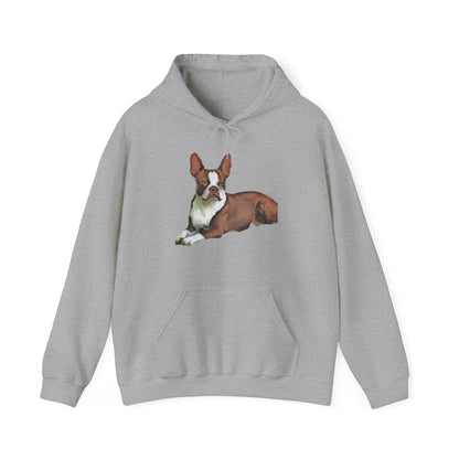 Boston Terrier 'Seely' Unisex 50/50 Hoodie