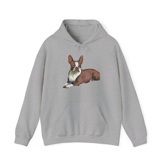 Boston Terrier 'Seely' Unisex 50/50 Hoodie