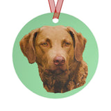 Chesapeake Bay Retriever Metal Ornaments