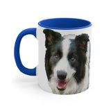 Elegance of the Border Collie '#1' Ceramic Accent Coffee Mug, 11oz