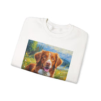 Dixie the Nova Scotia Duck Tolling Retriever 50/50 Crewneck Sweatshirt