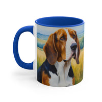 American English Coonhound - Accent - Ceramic Coffee Mug, 11oz