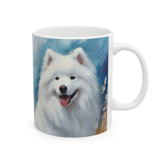 Samoyed Ceramic Mug - Fluffy Comfort in Your Hands