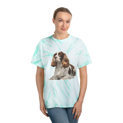 French Spaniel Classic Tie-Dye Tee, Cyclone