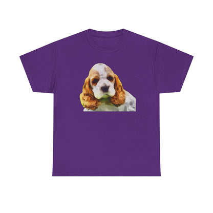 Cocker Spaniel 'Hogan' Unisex Heavy Cotton Tee