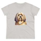 Lhasa Apso  Women's Midweight Cotton Tee