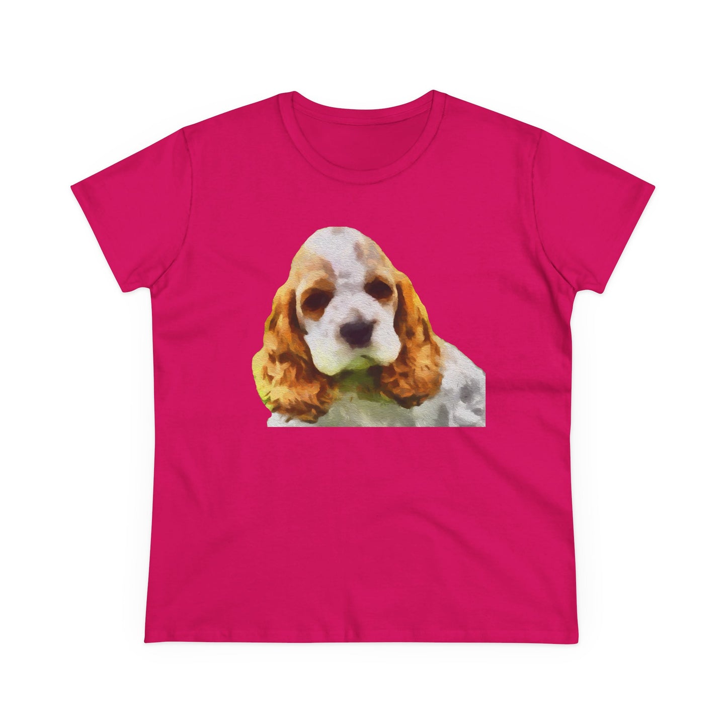 Cocker Spaniel 'Hogan' Women's Midweight Cotton Tee