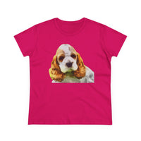 Cocker Spaniel 'Hogan' Women's Midweight Cotton Tee