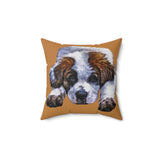 St. Bernard 'Sontuc'  -  Spun Polyester Throw Pillow