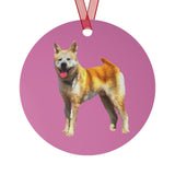 Akita Metal Ornament