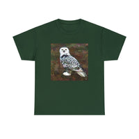 Snowy White Owl Unisex Heavy Cotton Tee