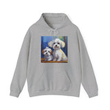 Maltese Dogs Unisex 50/50 Hooded Sweatshirt
