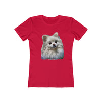 Pomeranian 'Snowball' Women's Slim Fit T-Shirt