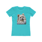 Pomeranian 'Snowball' Women's Slim Fit T-Shirt