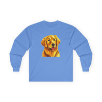 Golden Retriever 'Beau' Unisex Cotton Long Sleeve Tee