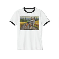 Czechoslovakian Vlciak Wolfdog Classic  Cotton Ringer T-Shirt