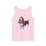 Basset Hound Unisex Relaxed Fit Garment-Dyed Tank Top