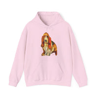 Basset Hound 'Lautrec' Unisex 50/50 Hoodie