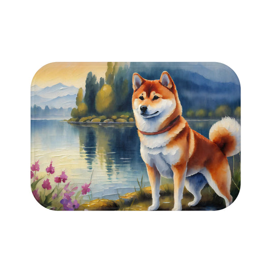 Shiba Inu Bathroom Rug Mat
