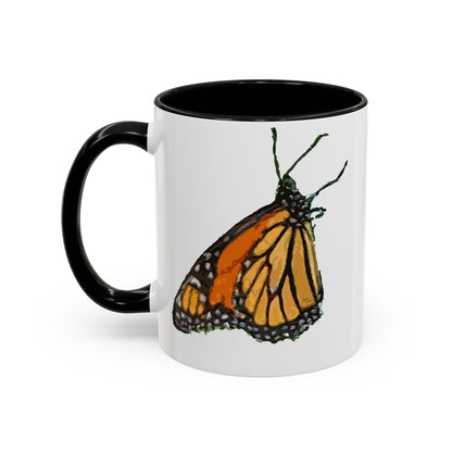 Monarch Butterfly Accent Coffee Mug, 11oz